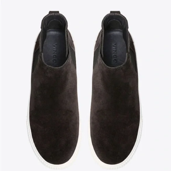 Vince Kelowna Sneaker Black Pewter Sport Suede size 6 - Picture 4 of 7